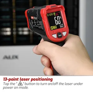 TA601A TA601B TA601C Digital Infravermelho Termômetro De Plástico Laser Posicionamento Medidor de Temperatura LCD Luz Alarme Sem Contato - Product Image 3