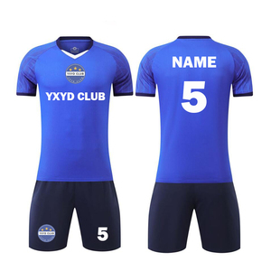 Thiết kế mới chất lượng hàng đầu bóng đá mặc thoáng khí mềm Thanh Niên đồng phục bóng đá với đội bóng biểu tượng Bộ dụng cụ bóng đá - Product Image 4