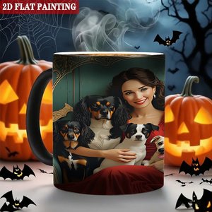 Heat Press Craft Blank <b>Ceramic</b> Mug Frosted Black 11oz Heat Sensitive Color Changing Gift <b>Cup</b> - Product Image 6