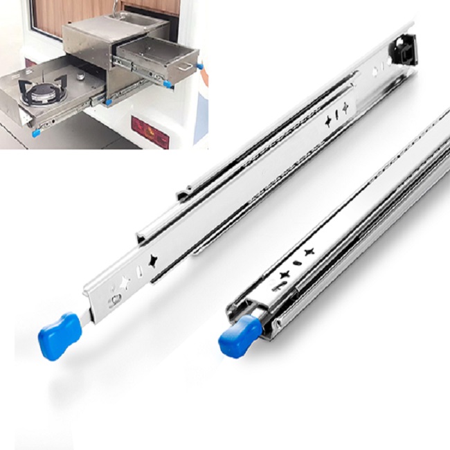 SNEIDA 14-Inch Versatile Steel Drawer Slide Locking System 53mm Width for Kitchen Dining Outdoor Gym Bedroom Apartment Bathroom