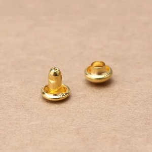 Clous à rivets en alliage de zinc à double tête champignon ouverte, couleur personnalisée, pour vêtements et jeans - Product Image 5