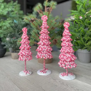 Grosir Desain Baru Tampilan Mini Meja Komersil Dekorasi Natal Natal Ornamen Pohon Permen
