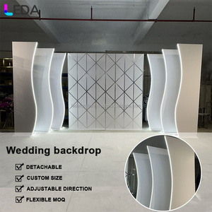 LEDA Panel <b>Stand</b> Led Photo Wall <b>Wedding</b> <b>Backdrop</b> PVC Acrylic <b>Backdrop</b> for Various Activities - Product Image 2