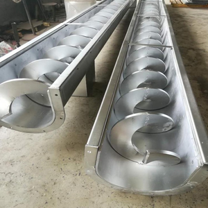 Produttori automatici di trasportatori a coclea a coclea a spirale senza albero flessibili piccoli in acciaio inossidabile per la disidratazione dei fanghi - Product Image 4