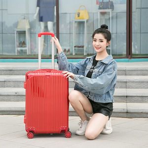 20 24 26 Inch Travel Trolley <b>Suitcase</b> With Combination <b>Lock</b> Universal Wheels Lightweight Durable Solid Color Unisex <b>Suitcase</b> - Product Image 1