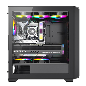Tháp lớn PC trường hợp OEM đầy đủ trường hợp chơi game ATX Hot Bán số lượng lớn các bộ phận máy tính SPCC lớp phủ màu đen ATX Máy tính để bàn máy tính rỗng PC trường hợp - Product Image 2