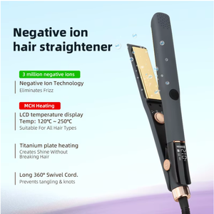 เครื่องยืดผมเซรามิกแบบพกพาเครื่องหนีบผมตรงพร้อมจอแสดงผล LED ดิจิตอล - Product Image 4