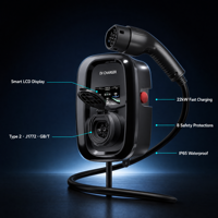 Station de recharge domestique murale portable triphasée 22 kW 11 kW 7 kW 32 A pour véhicules électriques – Personnalisable