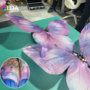 Best Selling <b>LED</b> <b>Light</b> Up Flying Butterfly Decorations Colorful Butterfly Ornaments for Wedding Reception Birthday <b>Party</b> Event - Product Image 1