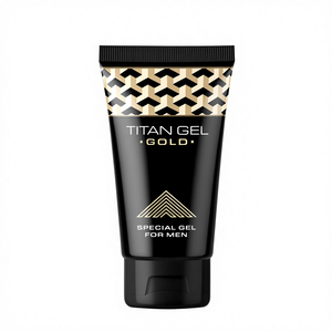 Vente flash - Gel TITAN Gold 50 ml pour hommes - Agrandissement et amélioration de la taille du pénis - Produit sexuel pour hommes - Crème de massage - Product Image 1