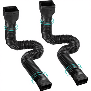 Lot de 2 extensions de gouttière extensibles en polyéthylène, 21 pouces, 58 pouces, connecteur de <span class=keywords><strong>tuyau</strong></span> de drainage, pour la plupart des résidences en Chine - Product Image 1