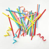 Fanxing 100 pièces/sac Attaches torsadées multicolores en papier et plastique pour sacs de pain, boulangerie, emballage de sucettes et bonbons