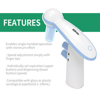 Remplisseur de pipette volumétrique motorisé 25ml Laboratoire de remplissage de pipette micro automatique de haute précision