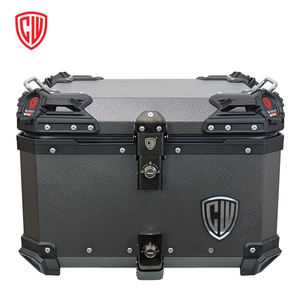 WEIDUN 55L universel en <span class=keywords><strong>aluminium</strong></span> <span class=keywords><strong>moto</strong></span> <span class=keywords><strong>Top</strong></span> <span class=keywords><strong>Case</strong></span> boîte de queue coffre étanche avec serrure casque stockage de bagages pour Scooter <span class=keywords><strong>Moto</strong></span> - Product Image 1