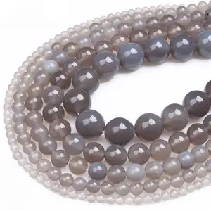 6/8/10/12mm Natural Red Agate Carnelian Round Loose Gemstone Beads Black Onyx Gemstone Beads für Jewelry Bracelets Making