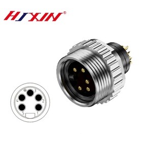Đầu nối cáp hàn cảm biến 5 chân 7/8, vít lắp ráp công nghiệp tròn phích cắm nam và nữ, đầu nối không thấm nước - Product Image 5