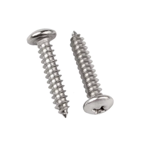 M2 M3 M4 M5 M6 M8 M10 A4 DIN7981 Acier inoxydable Ss 304 316 Vis autotaraudeuses personnalisées à tête cruciforme cruciforme pour bois
