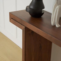 Table console d'entrée au design classique italien, minimaliste et moderne, table murale à tête plate pour couloir d'entrée dans le salon