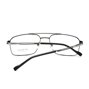 Lunettes carrées en métal gris Jack, monture pleine, unisexe, 5079, lunettes optiques professionnelles - Product Image 4