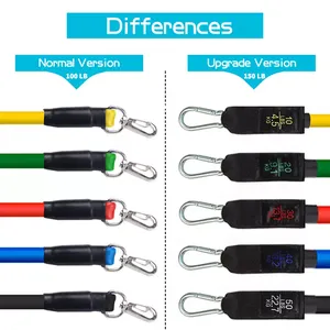 Nhãn Hiệu Riêng Số Lượng Lớn 11 Cái Kéo Lên Điều Chỉnh Đàn Hồi Tập Thể Dục Dài Tập Thể Dục Phòng Tập Thể Dục Bungee Chất Lượng Cao Resistance Bands Set - Product Image 3