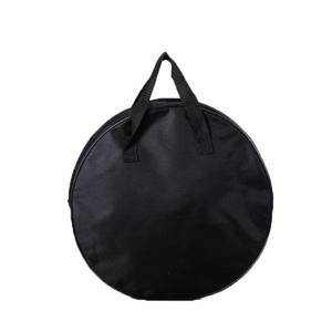 Sac de transport en tissu Oxford pour outils, fermeture éclair, poignée supérieure, étui de rangement portable pour kit de réparation, noir, forme ronde GJ0020 - Product Image 1