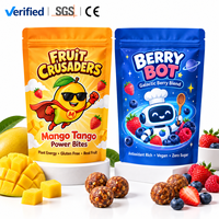 Individuell Bedruckte Umweltfreundliche Wiederverschließbare Geruchsdichte Bunte Cartoon-Lebensmittelqualität PE Mylar Beutel Standbeutel für Snacks Süßigkeiten Lebensmittel