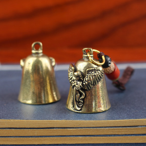 Nuevas campanas antiguas de latón Dingtong, pequeños artículos de bronce, venta al por mayor para puestos callejeros, llaveros para coche, accesorios y adornos. - Product Image 4