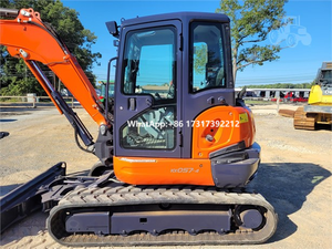 Ce Epa Mini Digger Used <b>Top</b> brand Kx57-4 Mini Excavator With <b>Swing</b> Boom for Cheap Sale - Product Image 3