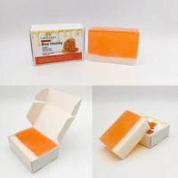Savon Solide Artisanal au Lait de Chèvre et Miel, Naturel, Biologique, Non Irritant, Éclaircissant et Exfoliant pour la Peau, en Forme de Gâteau