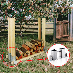 Moderno Soporte para Leña de Interior y Exterior, Soporte para Troncos, Herramientas para Chimenea de Metal, Accesorios para Fogatas, Pintado con Pintura de Alta Temperatura - Product Image 5