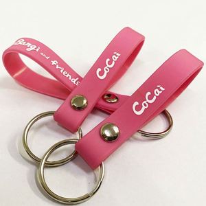 The Cheapest Customized Rubber Keychains Key Ring Silicone - Product Image 1