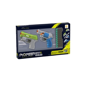 ชุดปืนยิงลูกดอกโฟมคู่ <span class=keywords><strong>M1911</strong></span> และปืนรีวอลเวอร์ ลดราคาสุดฮอต, ปืนของเล่นยิงลูกนิ่มปลอดภัย, เด็กๆ เล่นบทบาทสมมติ ต่อสู้กัน, เล่นได้ทั้งในบ้านและนอกบ้าน - Product Image 3