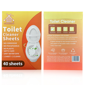 COMMIGLOW Bandes nettoyantes pour cuvette <span class=keywords><strong>de</strong></span> toilette sans <span class=keywords><strong>plastique</strong></span> Tablettes Feuilles <span class=keywords><strong>de</strong></span> nettoyage <span class=keywords><strong>de</strong></span> toilette pour <span class=keywords><strong>salle</strong></span> <span class=keywords><strong>de</strong></span> <span class=keywords><strong>bain</strong></span> - Product Image 2