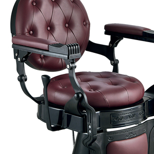 Sillas de barbero clásicas y duraderas elegantes, venta al por mayor, equipo de salón de lujo Vintage, sillas de barbero con asiento Circular para hombres - Product Image 6