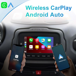 กล่องถอดรหัสเครื่องเล่นเสียงในรถยนต์ HFmidia Wireless CarPlay AndroidAuto สำหรับจอ Harman ของรถ JEEP Renegade ปี 2013-2018 - Product Image 2