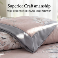 Ensemble de literie de luxe pour l'été, quatre pièces, en fibre de polyester, imprimé tendance
