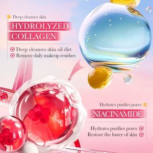 SADOER Mousse Nettoyante au Collagène Fleur de Cerisier – Nettoyage Doux, Sans Sensation de Tiraillement, Contrôle du Sébum, Rafraîchissante et Non Grasse - Product Image 3