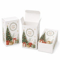 Boîte en carton blanc rigide, pliable, auto-érectible, recyclable, de haute qualité, personnalisée, avec impression en relief, pour échantillons de bougies, retraite de yoga