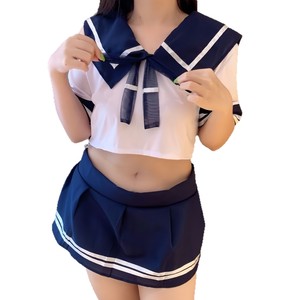 Conjunto Escolar Japonés de Talla Grande, Estilo Puro e Inocente, Lencería Sexy de Marinera, Uniforme de Tentación, Encanto Nocturno - Product Image 4