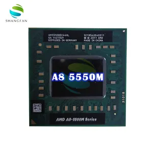 Para Amd CPU Laptop A8 5500M série A8-5550M A8 5550M Tomada AM5550DEC44HL FS1 CPU 4 3M Cache/processador para notebook, 2.1ghz/quad-core