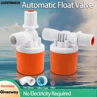 Vanne à flotteur automatique pour réservoir de chasse d'eau de toilettes, entrée latérale, mini-vanne à flotteur, vente en gros à bas prix, 1/2\", 3/4\", 1\"