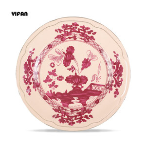 Set di Stoviglie da Matrimonio di Grande Successo in Lussuosa <span class=keywords><strong>Bone</strong></span> China con Design Floreale Colorato Rosso Mattone - Product Image 3