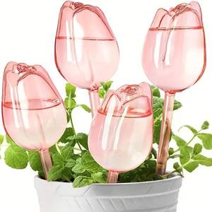 Goutte à goutte d'arrosage rose en PVC chaud pour plante tulipe pointe d'arrosage paresseux pour dispositif d'arrosage intérieur de fleur pour la maison - Product Image 1