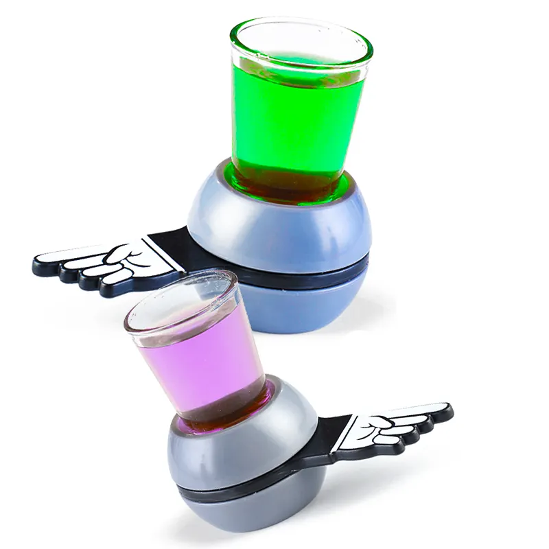 Party Shot Spinner Juegos Adultos Juego de beber Spin The Shot With Glass Cup