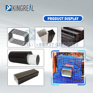 Tự động thép kim loại hình chữ nhật vuông downspout Ống cuộn hình thành máy ống làm máy móc cho máng xối khuỷu tay downspout - Product Image 4
