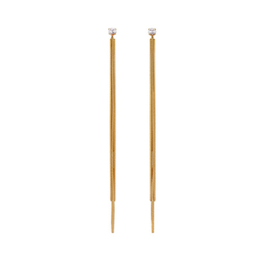PND202404-1696 Boucles d'oreilles pendantes à pompons plaquées or fin - Bijoux de fête de style bohème - Product Image 2