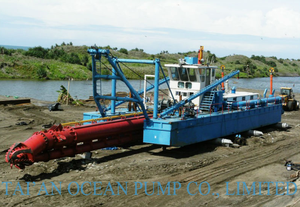 Drague à coupe et aspiration personnalisée avec tête de coupe, <span class=keywords><strong>barge</strong></span> de dragage à pompage de sable à vendre - Product Image 4