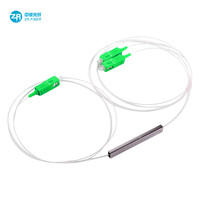 Pemisah Ftth Fibra Optikal 2 Cara Rasio Splitter Fbt 1X2 1X4 1X8 1X16 1X32 Sc Apc Upc Wdm Kaset Serat Optik Mini Plc Splitter