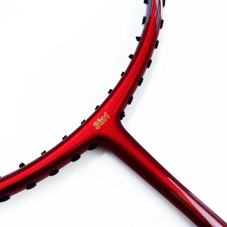 Oem Professionele Koolstofvezel Badmintonracketfabriek Gemaakt 100% Koolstofmodel D08 Hoge Duurzaamheid Spanning Sport Offensief Gebruik
