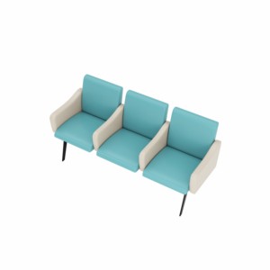 3 kursi rumah sakit koridor Area tunggu PU pelapis bengkok Sofa kayu Modern rumah sakit Sofa menunggu - Product Image 1